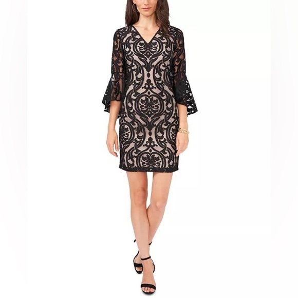 MSK Petite Lace Dress - Picture 1 of 7